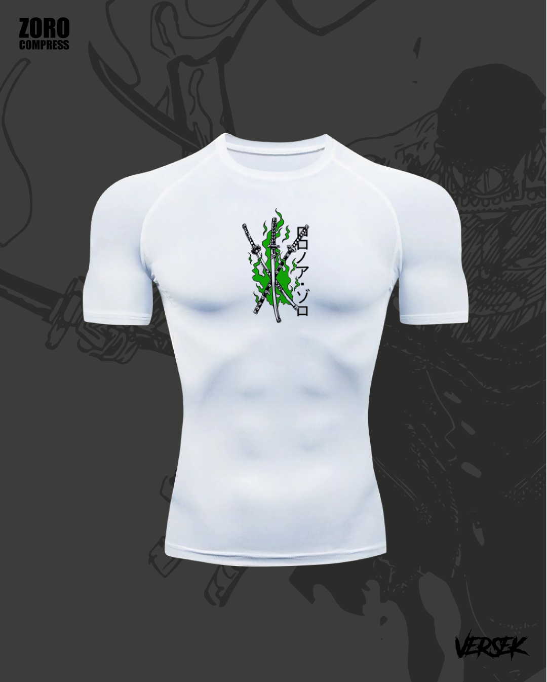 Zoro sword compress manga corta