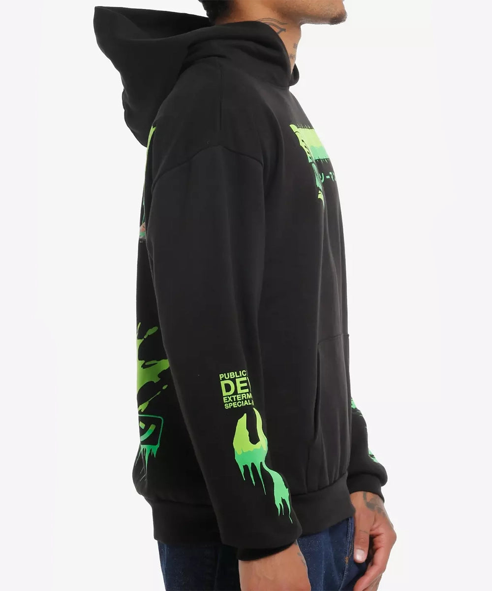 Hoodie Denji Green Two Sides