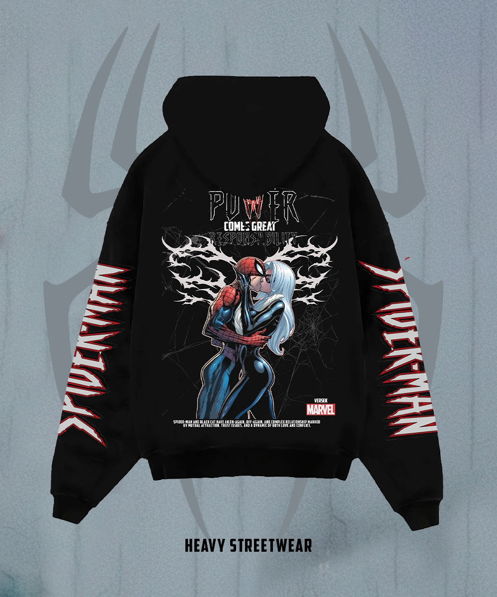 Hoodie Spiderman x Black Cat