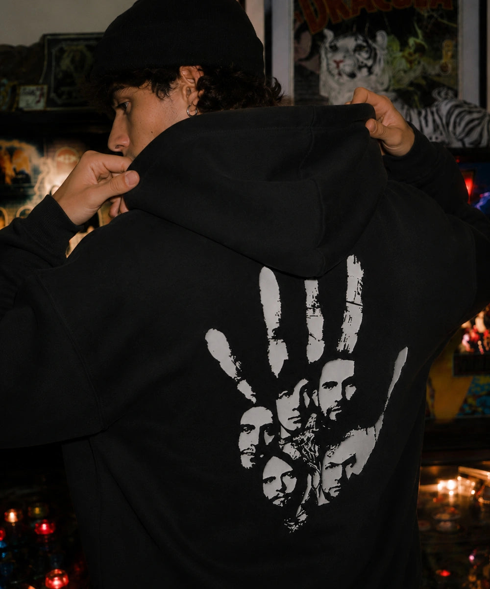 Hoodie Maroon 5 Handprint