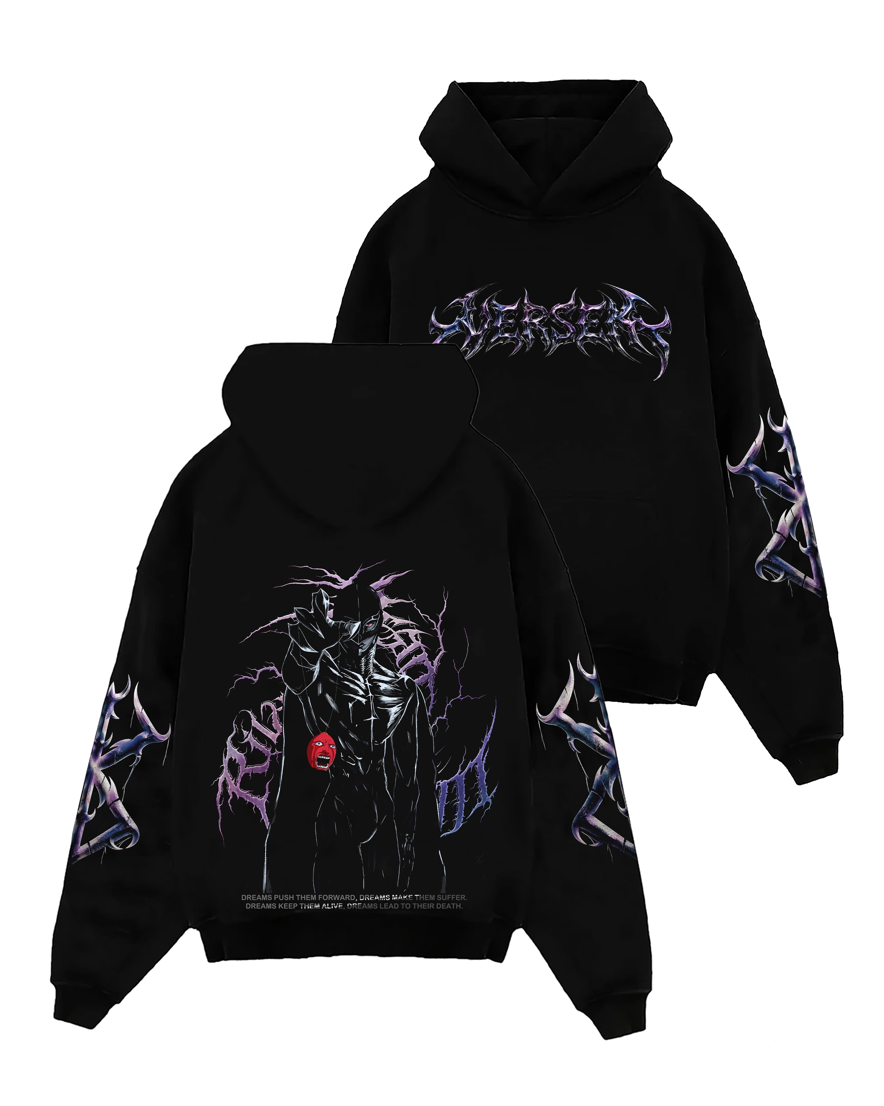 Collection of Hoodie Griffith Purple in a gallery layout