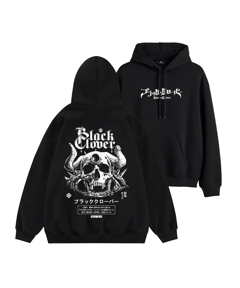 Hoodie black calavera