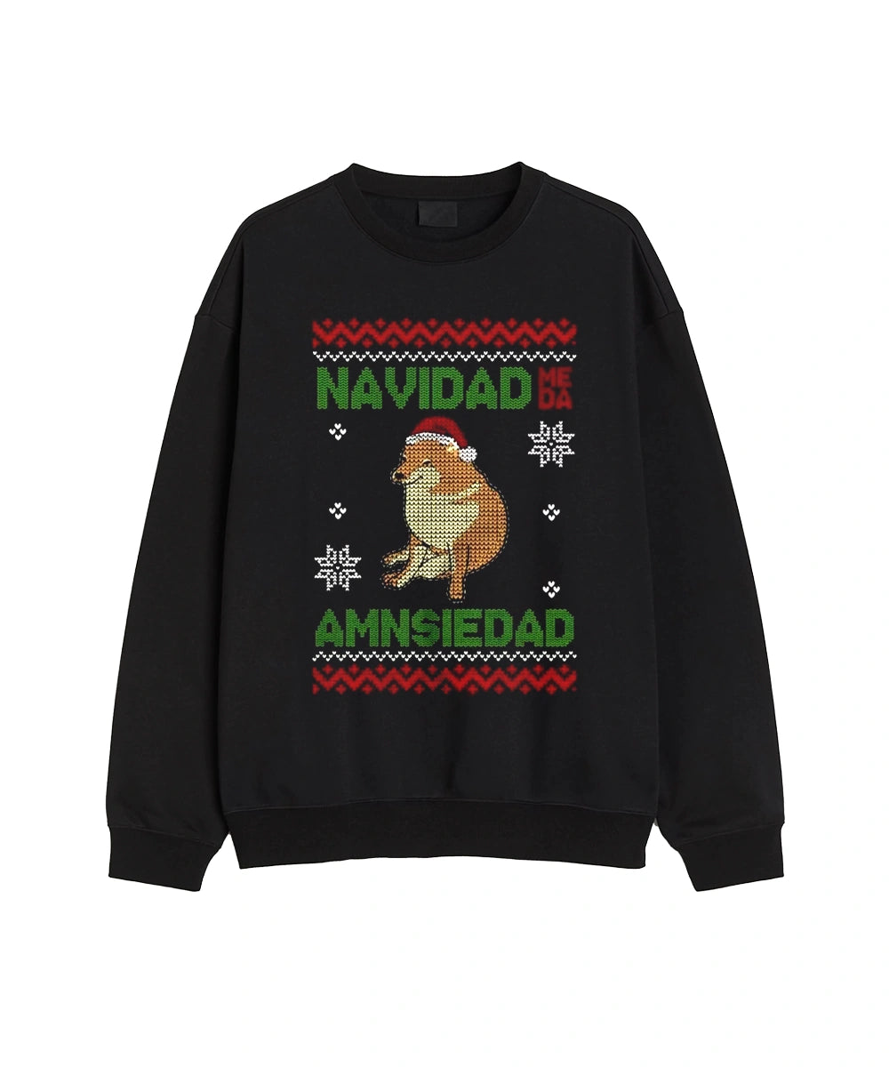Polera navidad me da ansiedad