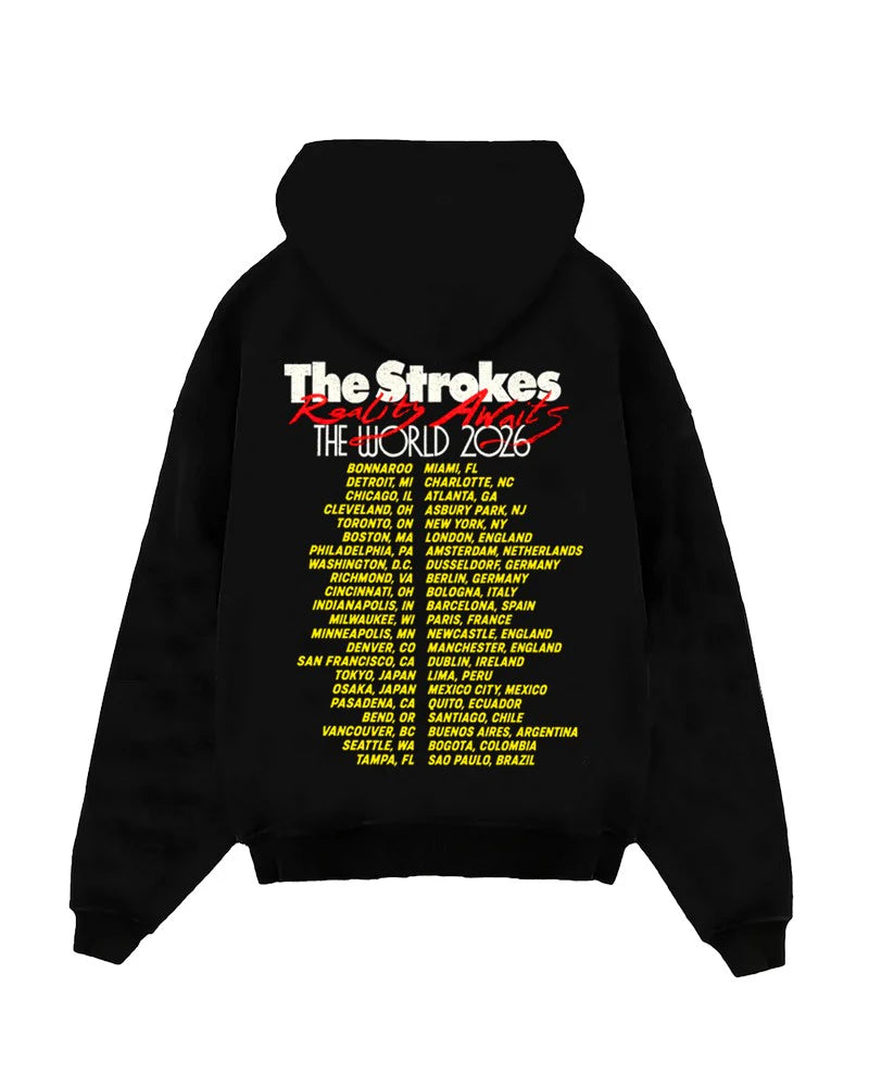 Collection of Hoodie Reality Awaits The Strokes World Tour in a gallery layout