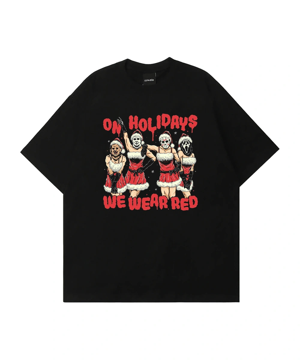 In holidays we wear red